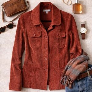 Croft & Barrow Women's Terracotta Utility Jacket